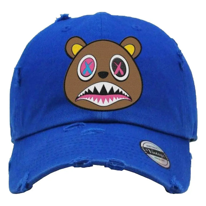 BAWS Crazy Dad Hat 6 Panel with Adjustable Buckle (Royal Blue)-Royal Blue-OneSize-Nexus Clothing