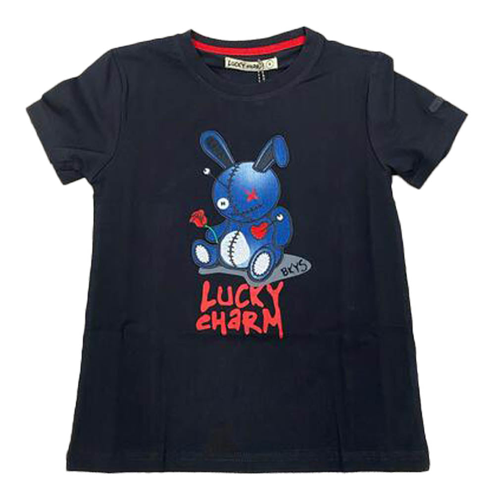 Black Keys Boys Lucky Charm Tee (Black Denim)-Black Denim-2T-Nexus Clothing