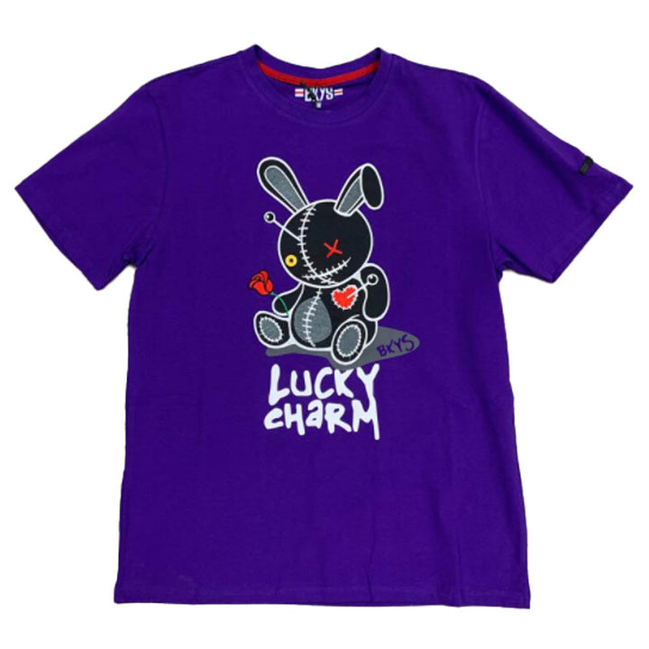 Black Keys Boys Lucky Charm Tee (Purple)-Purple-2T-Nexus Clothing