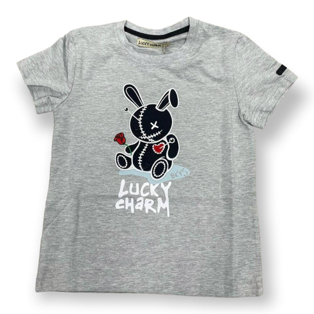 Black Keys Kids Lucky Charm Tee Toddler (Heather Grey)-Heather Gray-9T-Nexus Clothing
