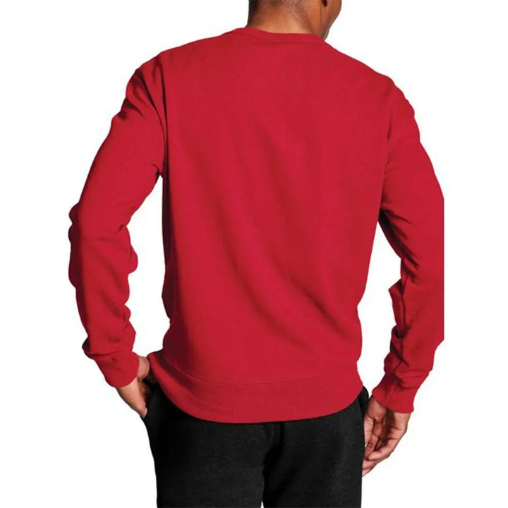 Champion Powerblend Crew Script Logo Red-Nexus Clothing