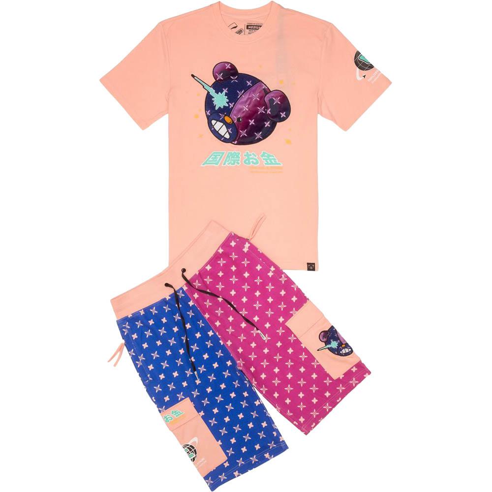 Civilized Clothing Brand Men Civilized Bear Short (Pink)-Shorts-Civilized Clothing Brand- Nexus Clothing