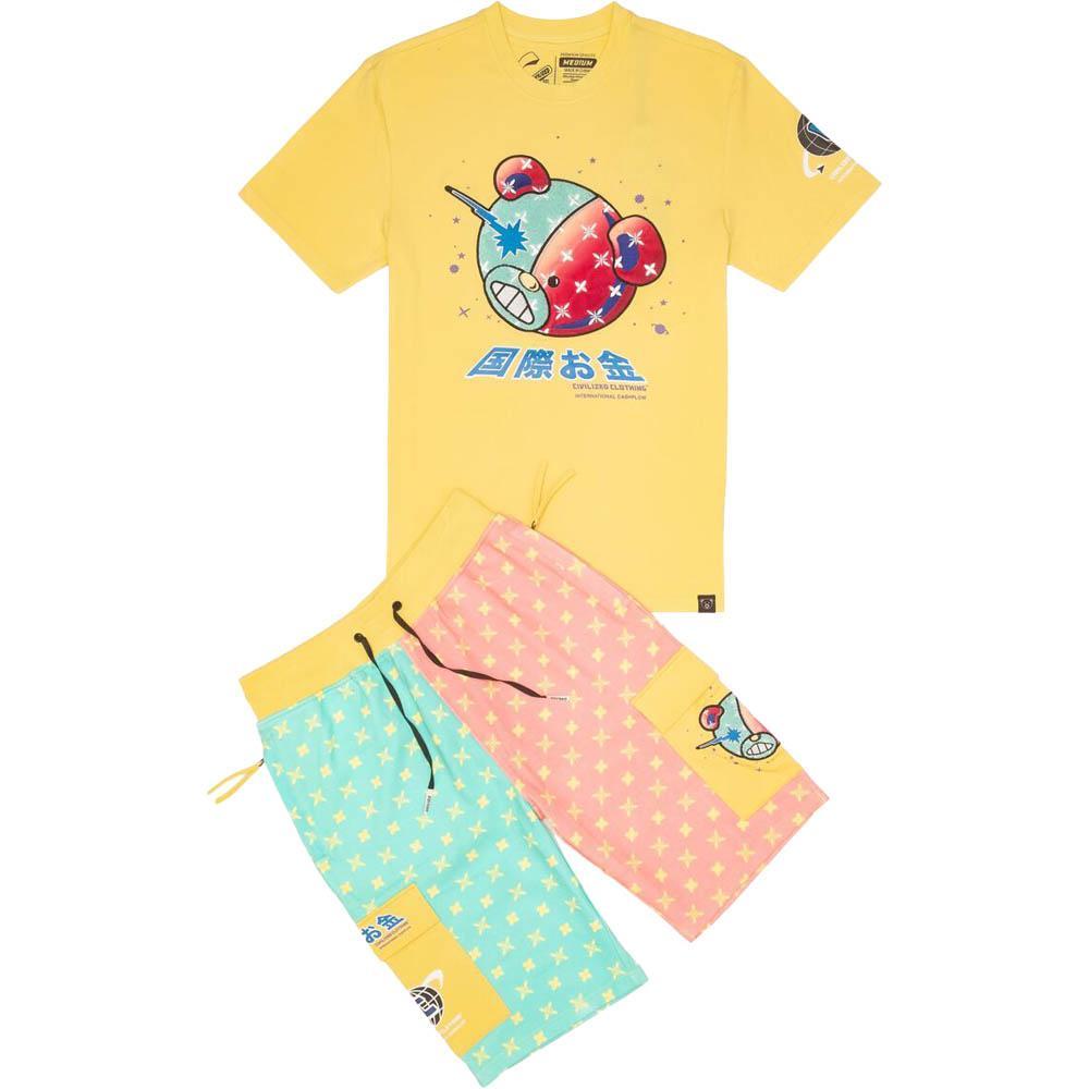 Civilized Clothing Brand Men Civilized Bear Tee (Yellow)-T-shirts-Civilized Clothing Brand- Nexus Clothing
