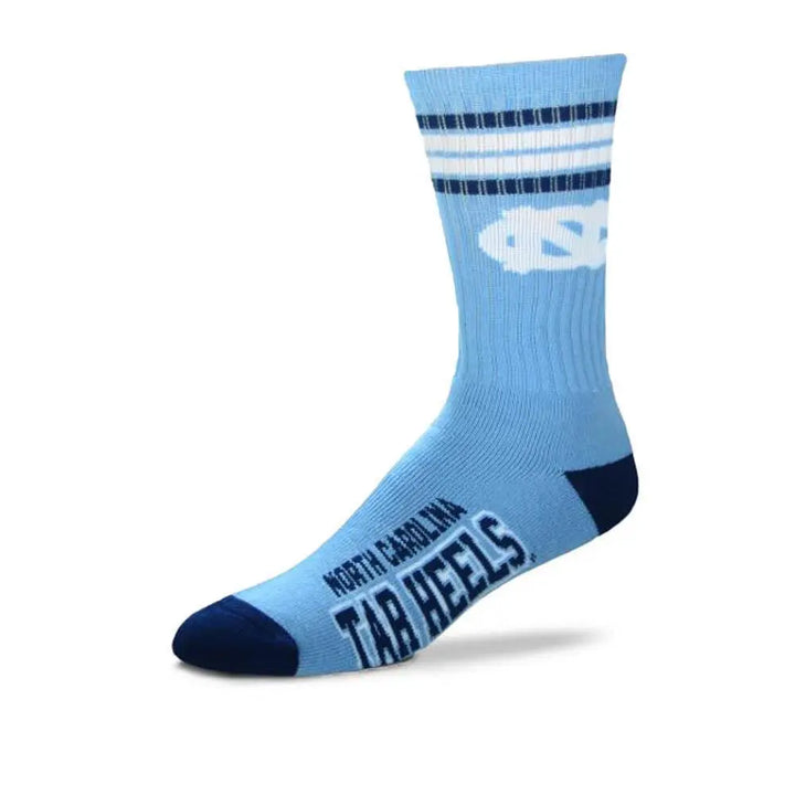 College Football Stripe Deuce Socks 504-N Carolina-Large-Nexus Clothing