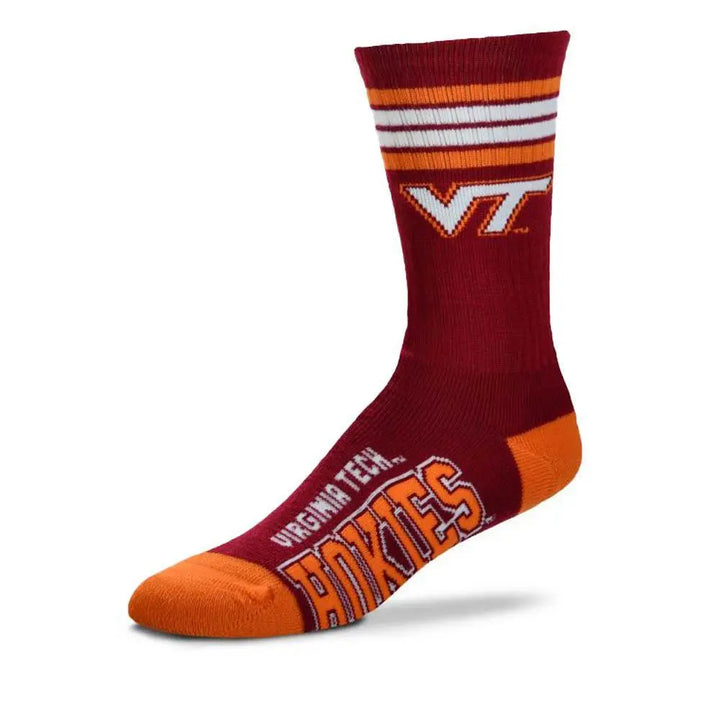 College Football Stripe Deuce Socks 504-VA Tech-Large-Nexus Clothing