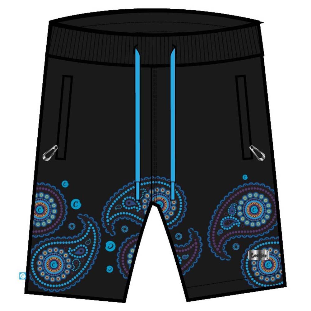 Cookies SF Men Casablanca Cotton Interlock Jersey Sweatshort-Black Blue-XXX-Large-Nexus Clothing