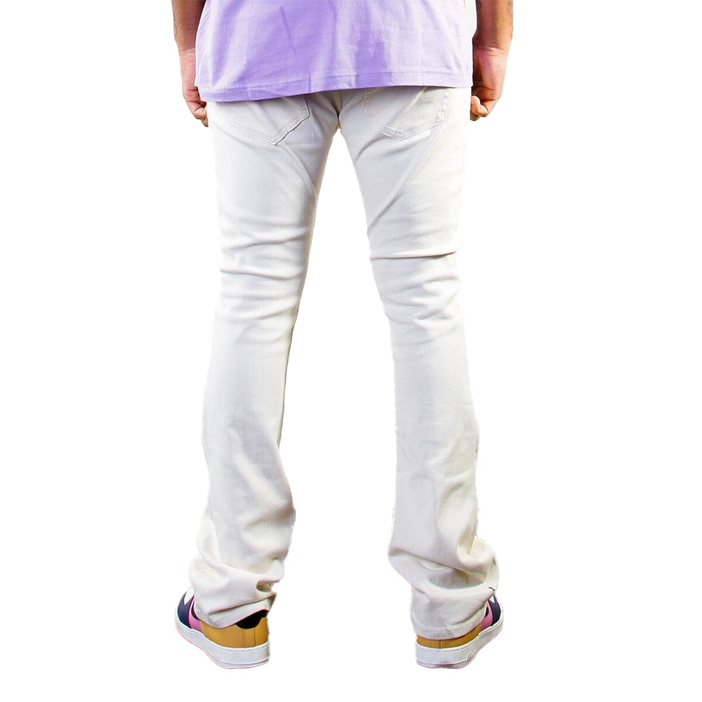 Cooper 9 LA Men 508 "Fence" Stack Jeans (Cream)-Nexus Clothing