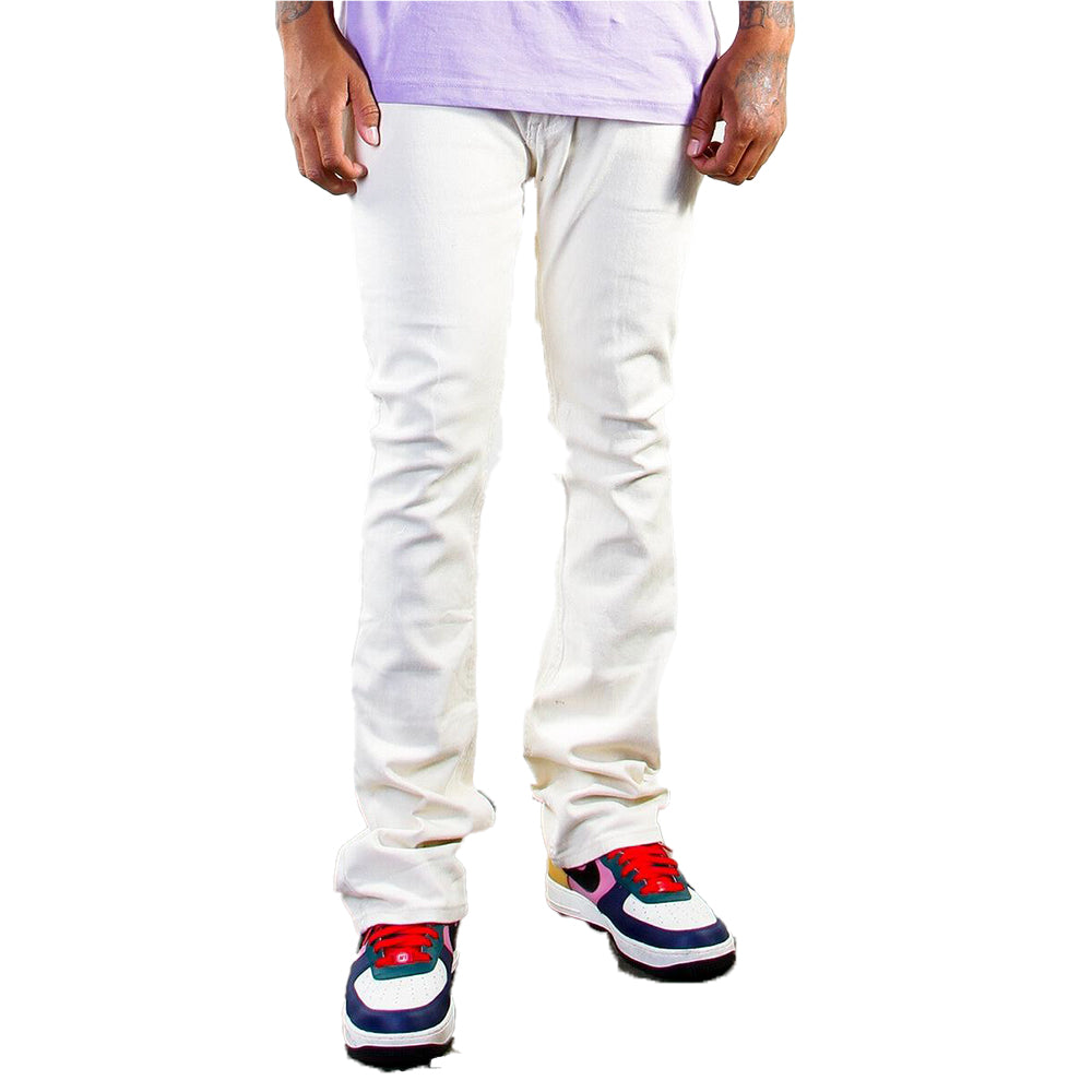 Cooper 9 LA Men 508 "Fence" Stack Jeans (Cream)-Cream-38W X 34L-Nexus Clothing