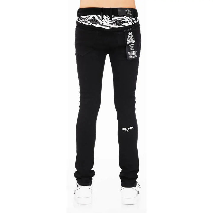 Cult of Individuality Men Punk Super Skinny Pants (Black)-Nexus Clothing