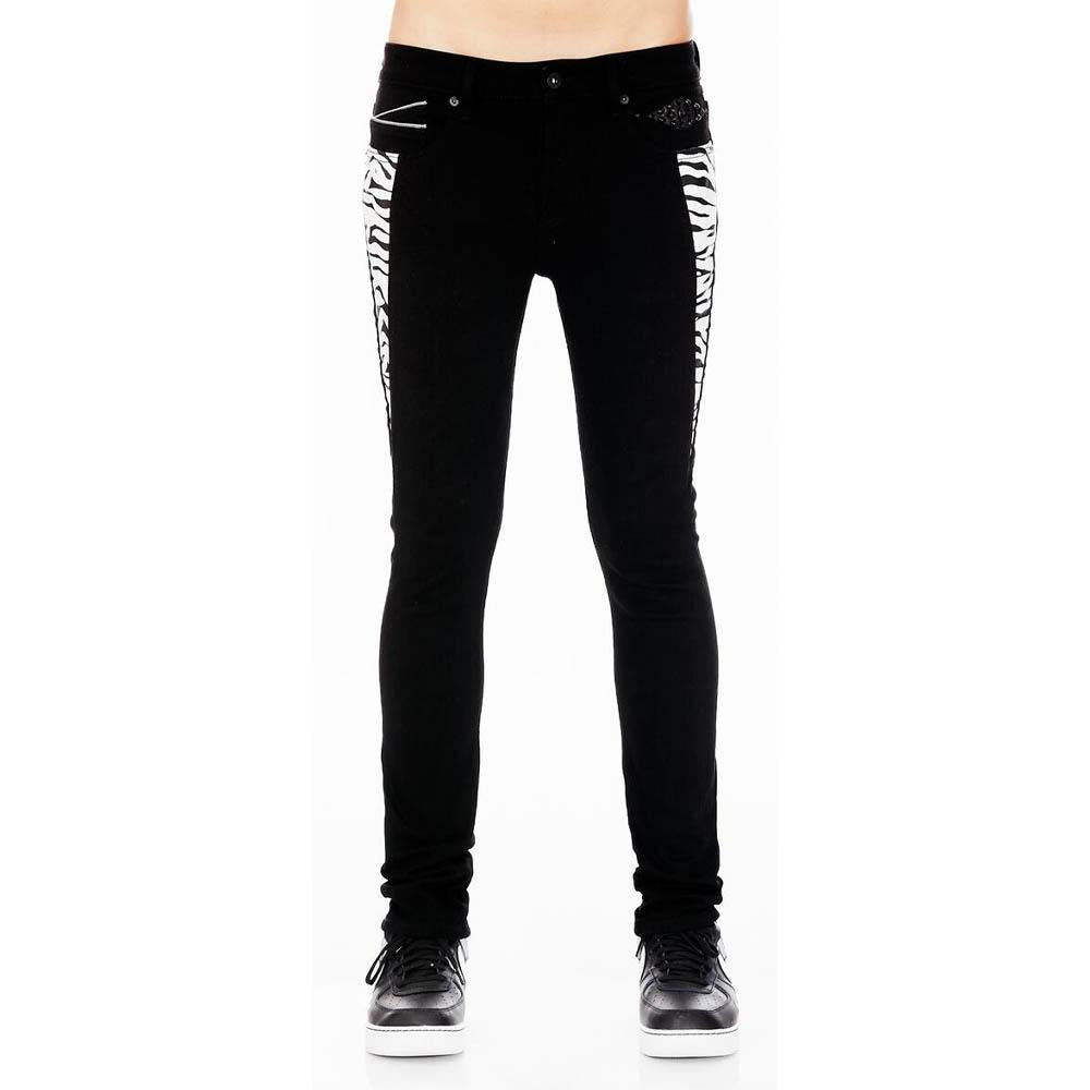 Cult of Individuality Men Punk Super Skinny Pants (Black)-BLACK-30W X 32L-Nexus Clothing