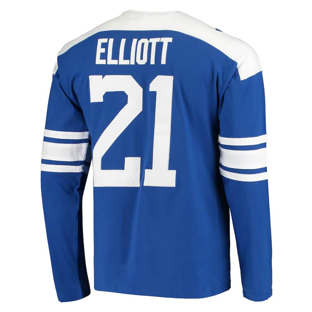 Dallas Cowboys Ezekiel Elliott Rivalry Throwback Long Sleeve Top