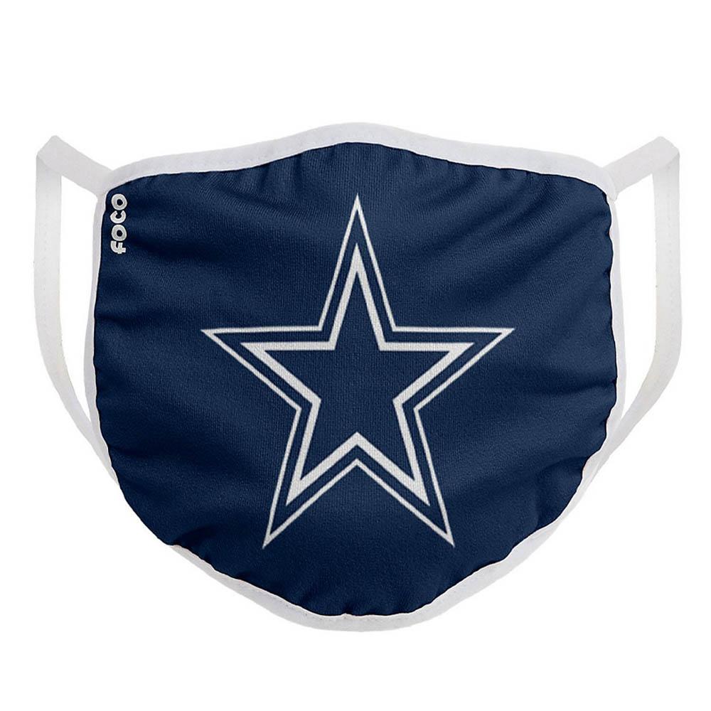 Dallas Cowboys Men Big Logo Single Face Covering-Navy-OneSize-Nexus Clothing