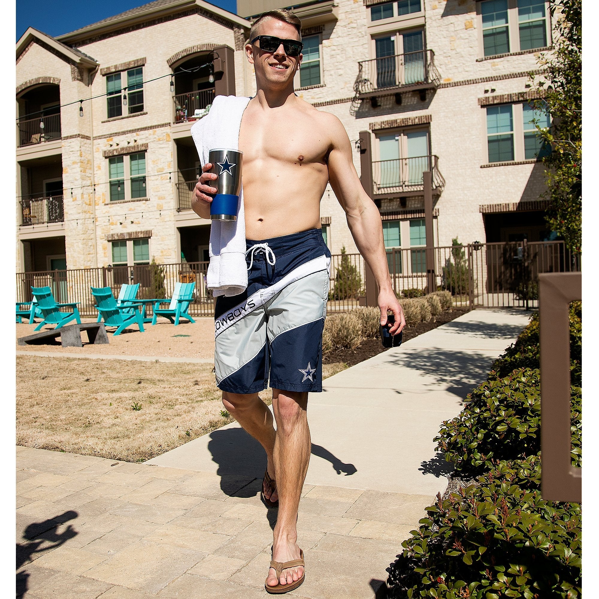 Dallas Cowboys Men's Rookie Swimming Trunks & Boardshorts-Nexus Clothing