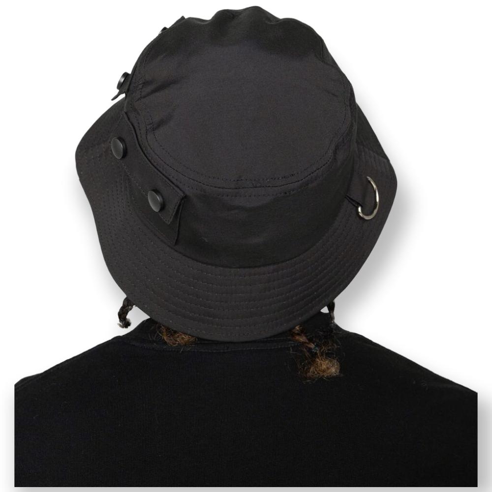 EPTM Men Snap Button Bucket hat (Black)