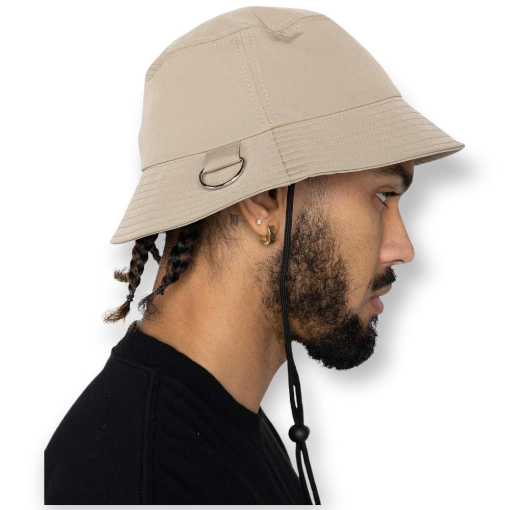 EPTM Men Snap Button Bucket hat (Khaki)-Khaki-OneSize-Nexus Clothing