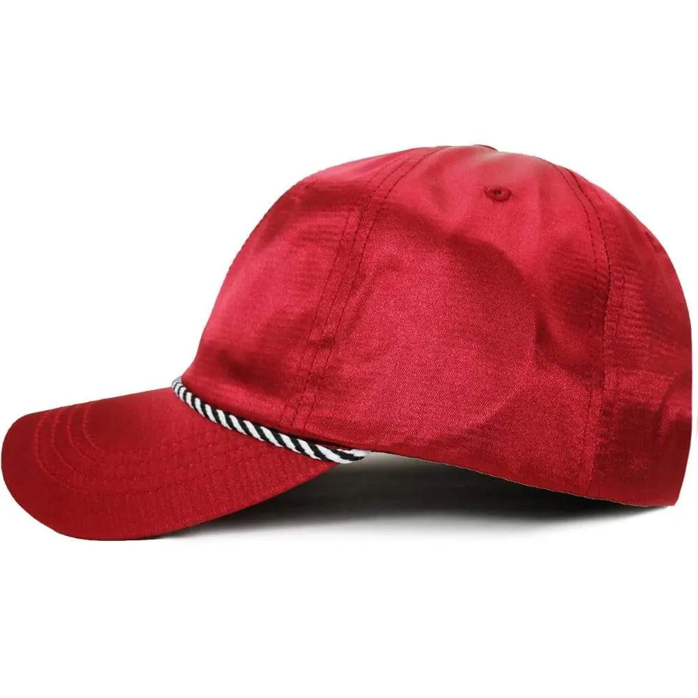 EPTM Satin Dad Hat (Burgundy)-Nexus Clothing