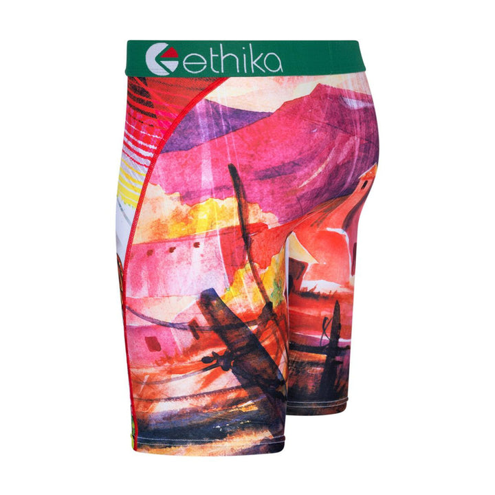 Ethika Men Bomber Cinco Staple (Green Red)-Nexus Clothing