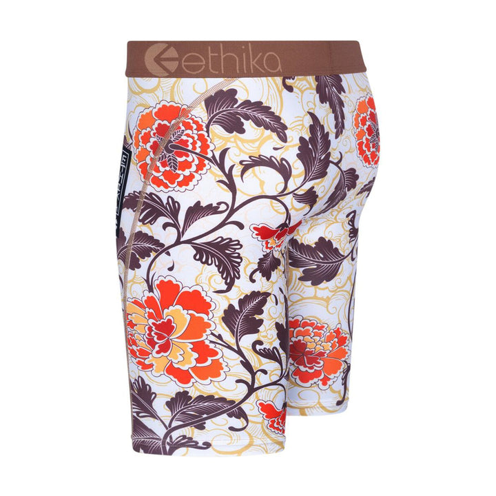 Ethika Men Bomber Wind Florals Staple (Cream)-Nexus Clothing