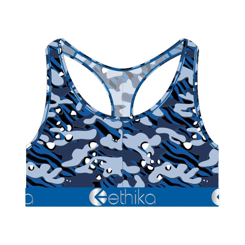 Ethika Women Camo Tiger - Sports Bra-Blue Gray-Small-Nexus Clothing