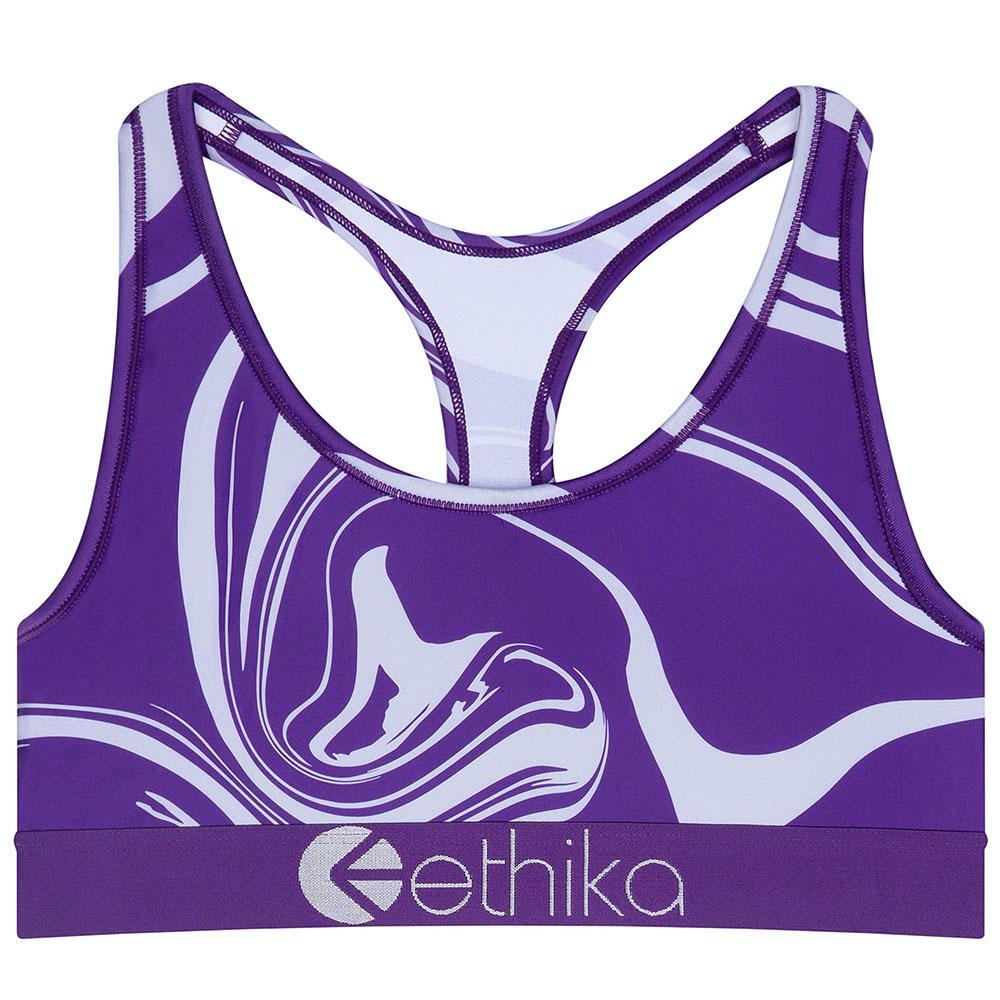 Ethika Womens Graphic Sports Bra In Purple/pink | ModeSens
