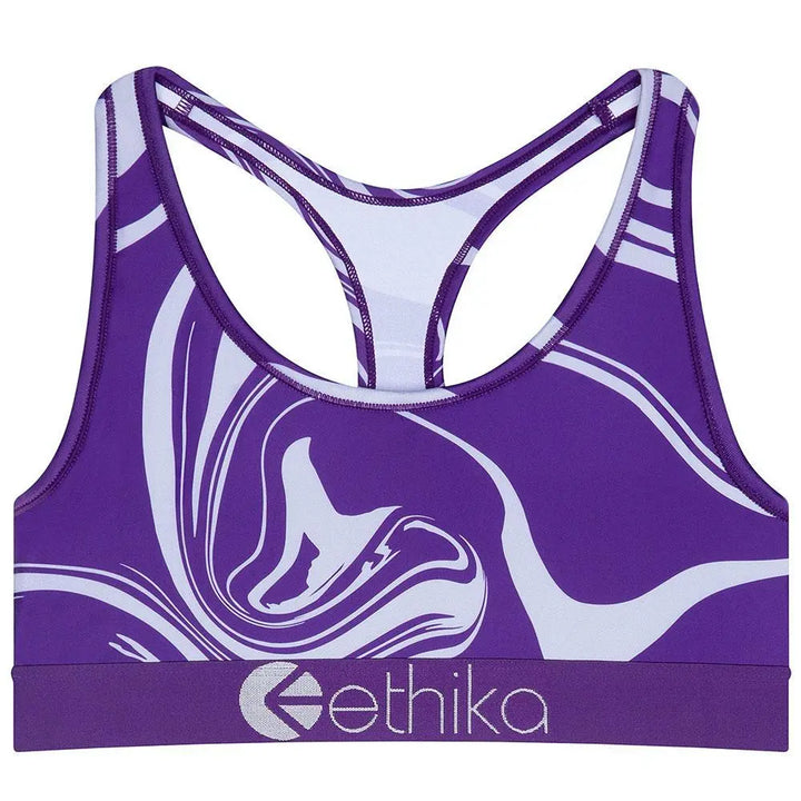 Ethika Women Purple Wave Sports Bra-Multi-X-Small-Nexus Clothing