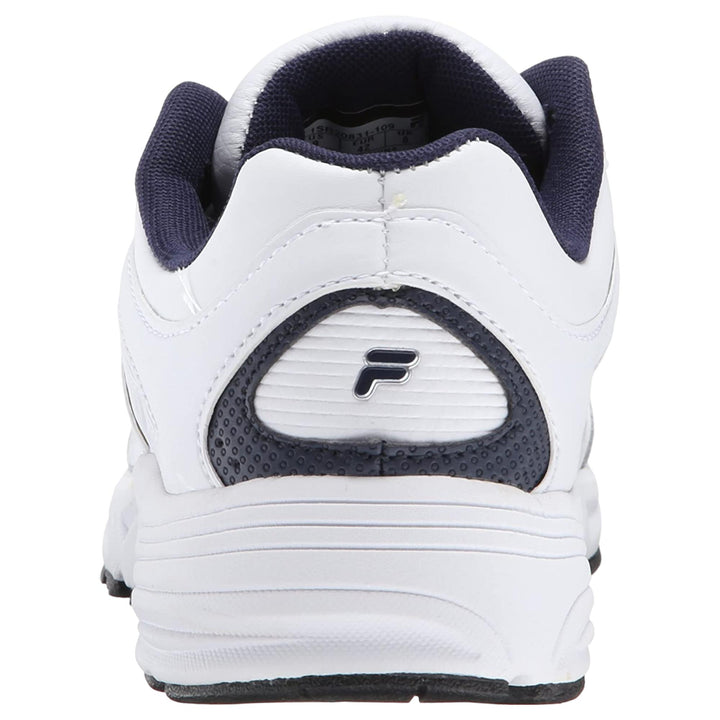 Fila Men Memory Sportland Running Shoe (White-Navy-Metallic Silver)-Nexus Clothing