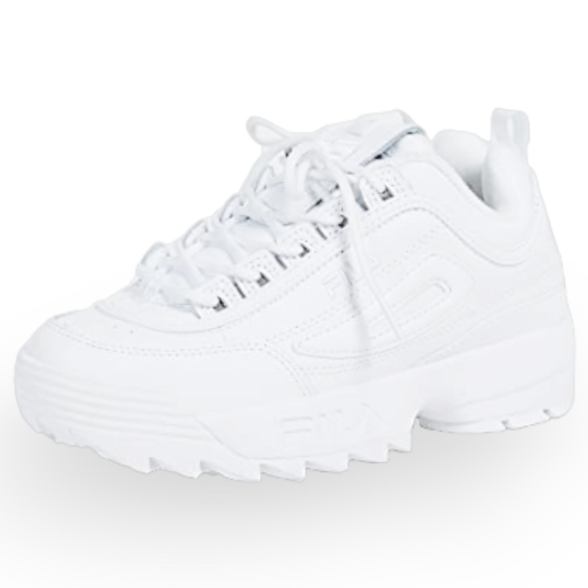 Fila Women's Disruptor 2 II Sneaker All White 11