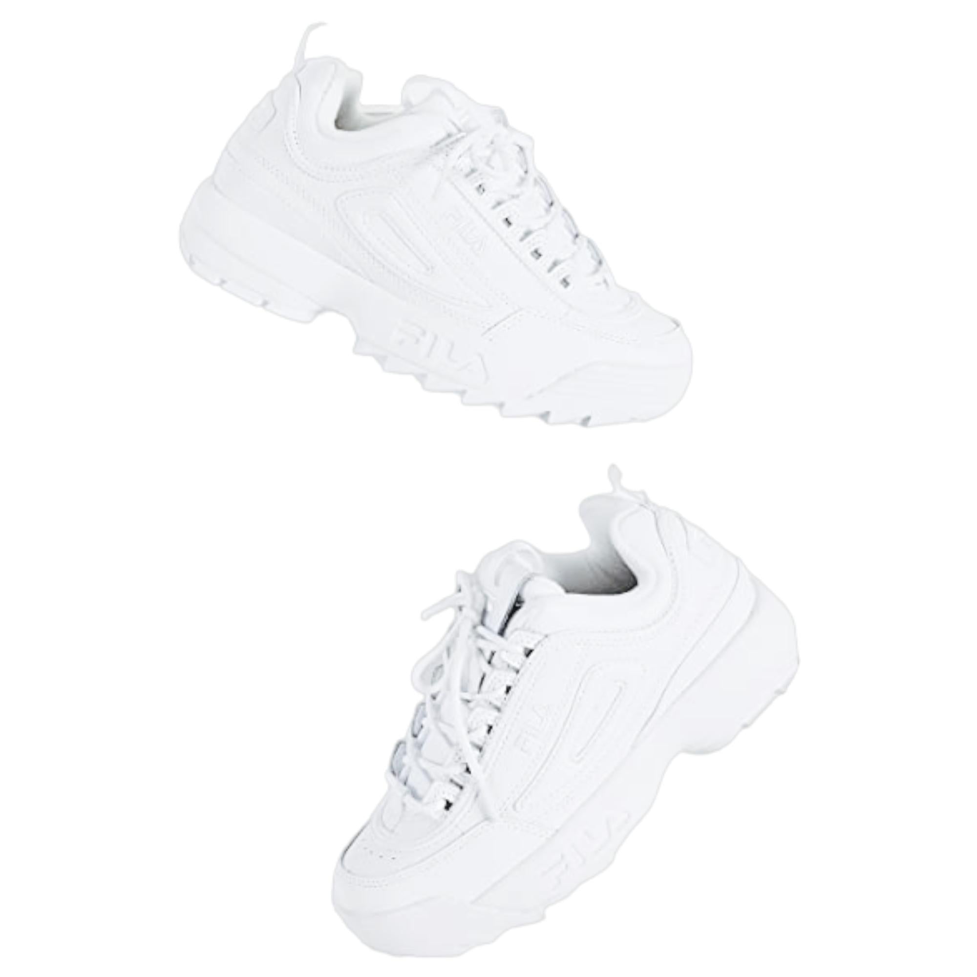 Fila Women's Disruptor 2 II Sneaker All White 12