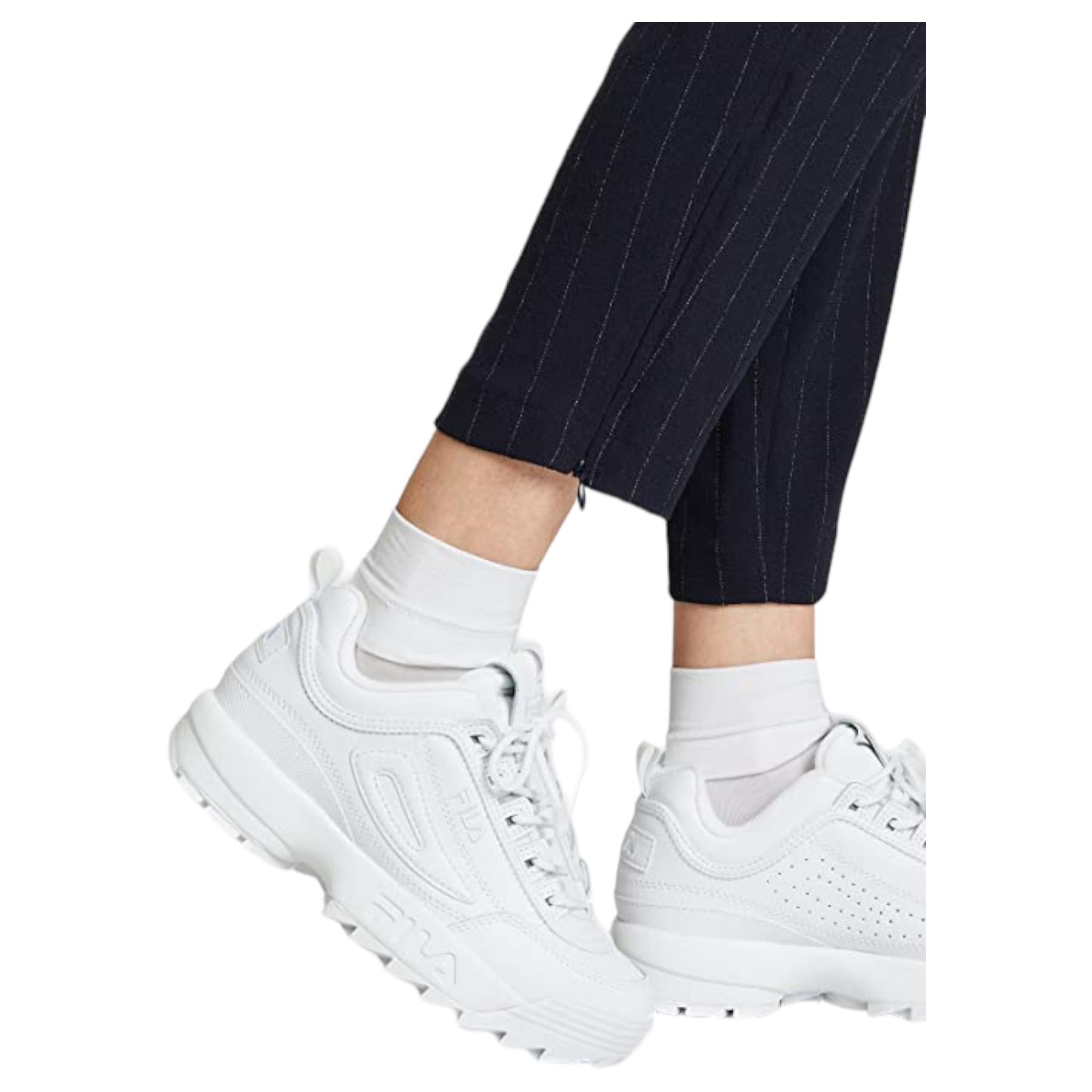 Fila Women's Disruptor 2 II Sneaker All White 13