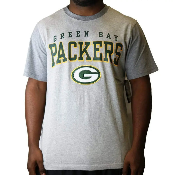 GIII Men Heather Packers T-shirt-Gray-Small-Nexus Clothing