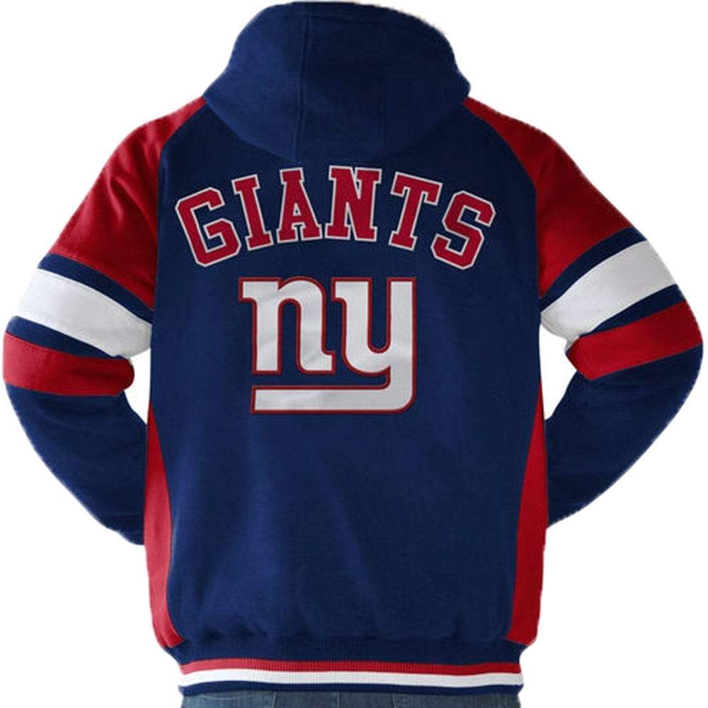 GIII New York Giants Fumble Recovery Full Zip Jacket- Nexus Clothing