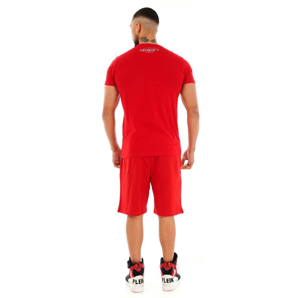 George V  Men Crystal Teddy RR Shorts (Red)