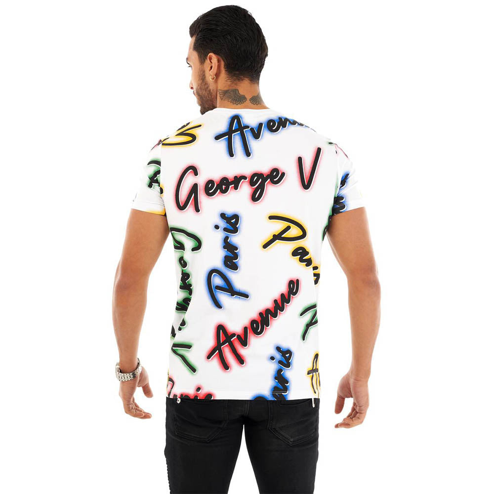 George V Men Neon T-Shirt White-T-Shirts-George V- Nexus Clothing