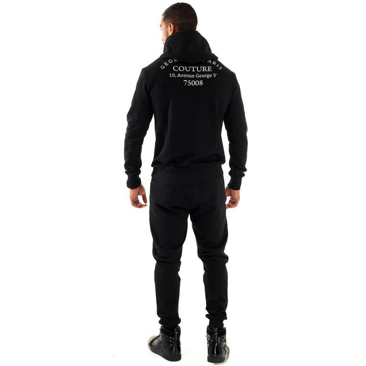 George V Men Teddy Jogger (Black Yellow)-Nexus Clothing