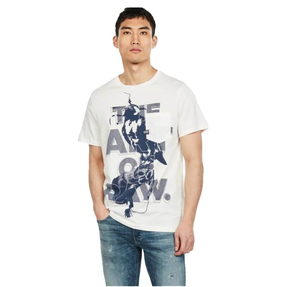 Gstar Raw Bird Pocket GR T-Shirt Milk-Milk-Medium-Nexus Clothing