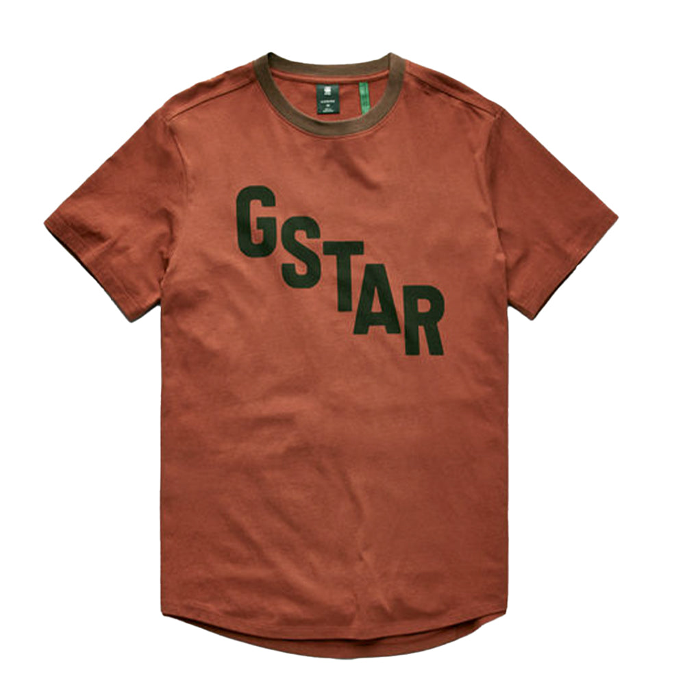 Gstar Raw Men Lash Sports Graphic T-Shirt (Auburn)-Auburn-X-Large-Nexus Clothing