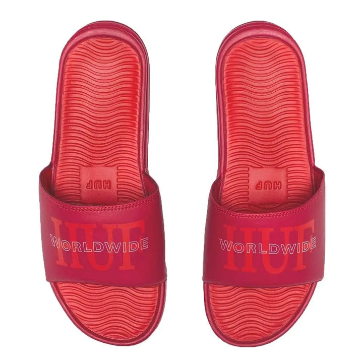 HUF Worldwide Slide Red-Red-8-Nexus Clothing