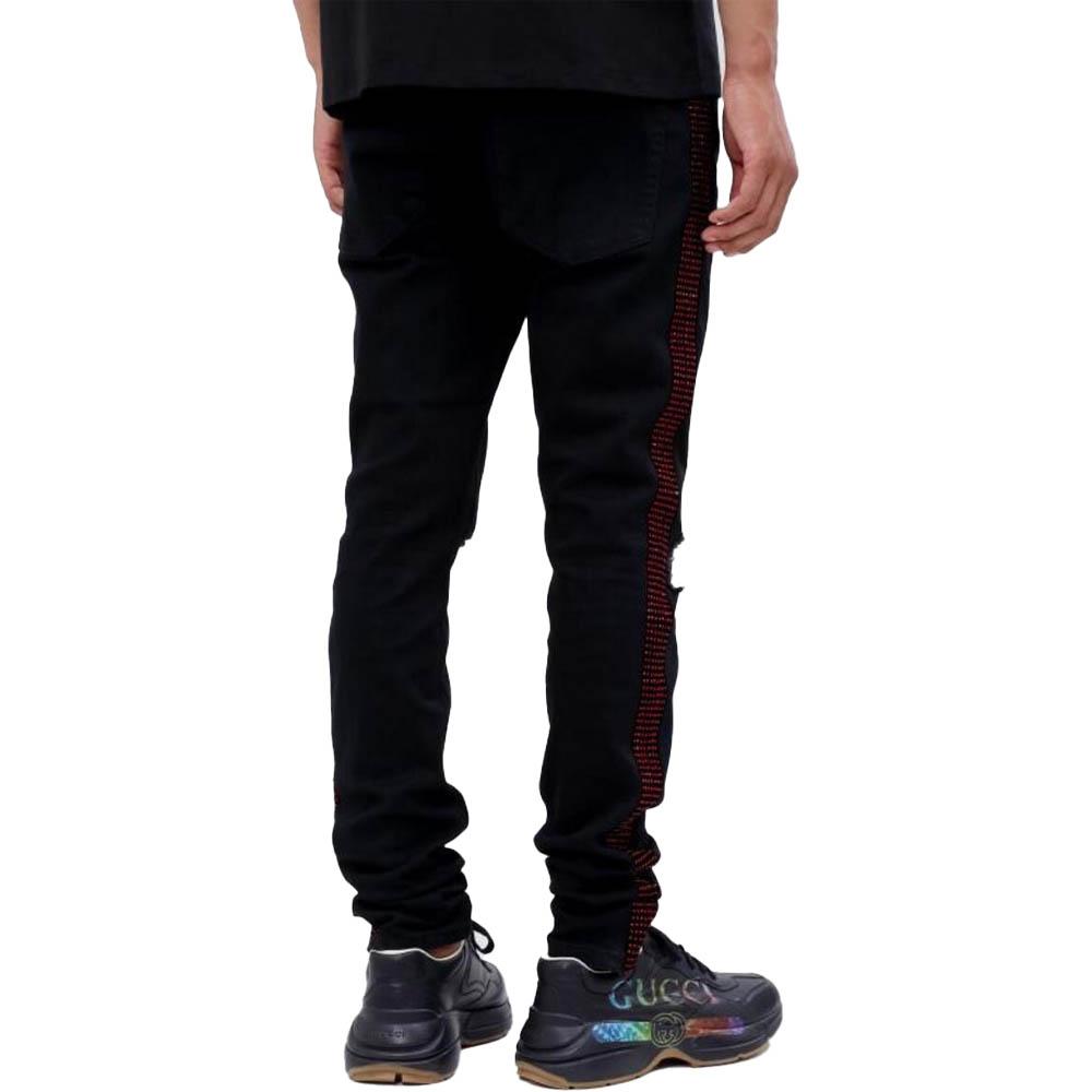 Hudson Outerwear Red Stone Taped Jeans Black