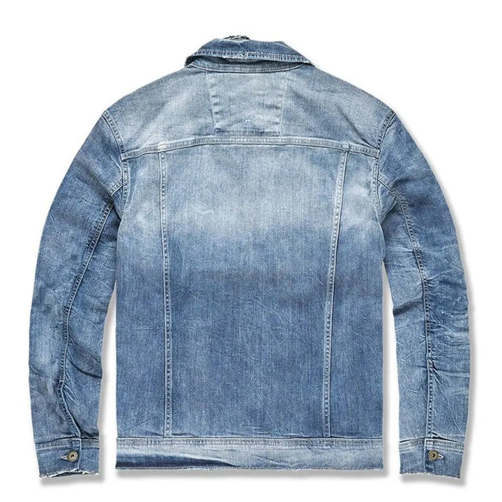 JORDAN CRAIG MEN HAMILTON DENIM TRUCKER JACKET (AGED WASH)-Nexus Clothing