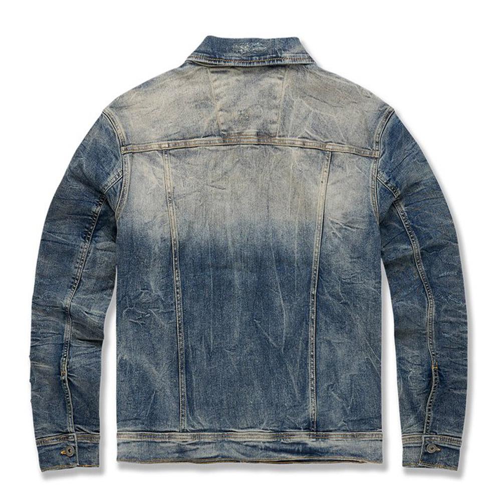 JORDAN CRAIG MEN HAMILTON DENIM TRUCKER JACKET (Lager)-Jackets & Coats-Jordan Craig- Nexus Clothing