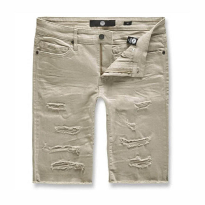 Jordan Craig Kids Twill Shredded Shorts (Latte)-Latte-2T-Nexus Clothing