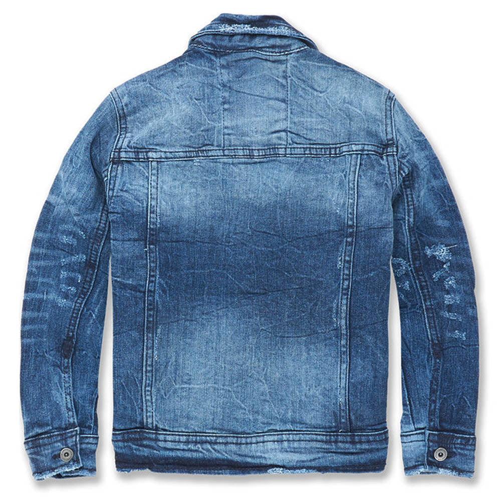 Jordan Craig Kids Bayside Denim Trucker Jacket (Deep Blue)-Nexus Clothing