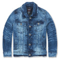 Jordan Craig Kids Bayside Denim Trucker Jacket (Deep Blue)
