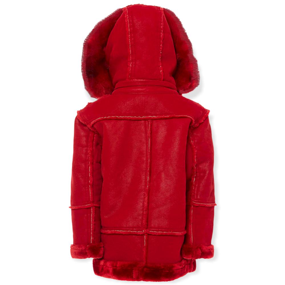 Jordan Craig Kids Denali Shearling Jacket (Red)-Nexus Clothing