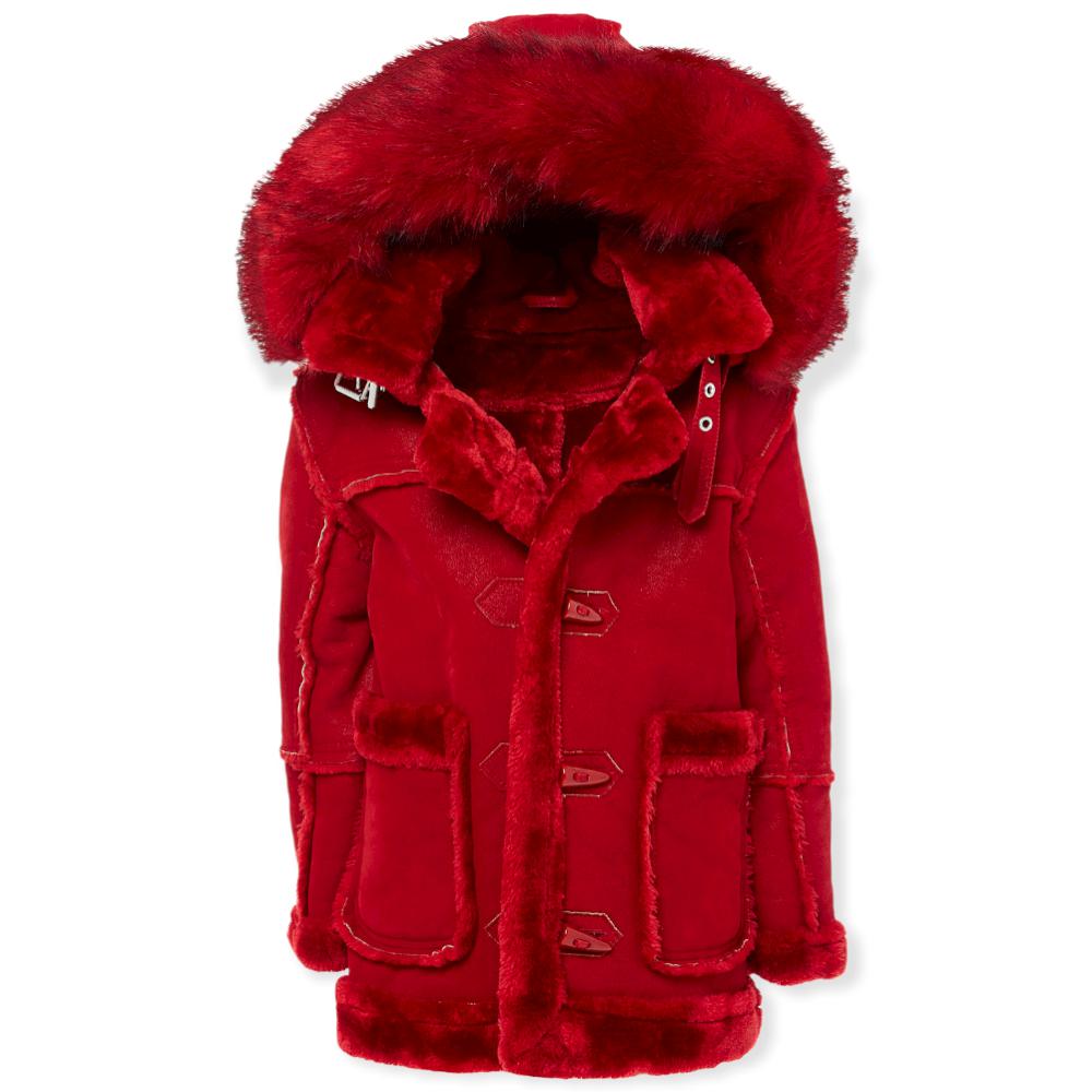 Jordan Craig Kids Denali Shearling Jacket (Red)-Red-7T-Nexus Clothing