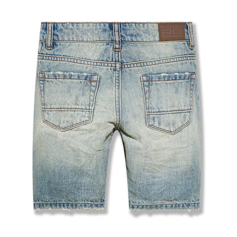Jordan Craig Boys Ironbound Denim Shorts (Lager)-Boys-Bottoms-Shorts-Jordan Craig Kids- Nexus Clothing