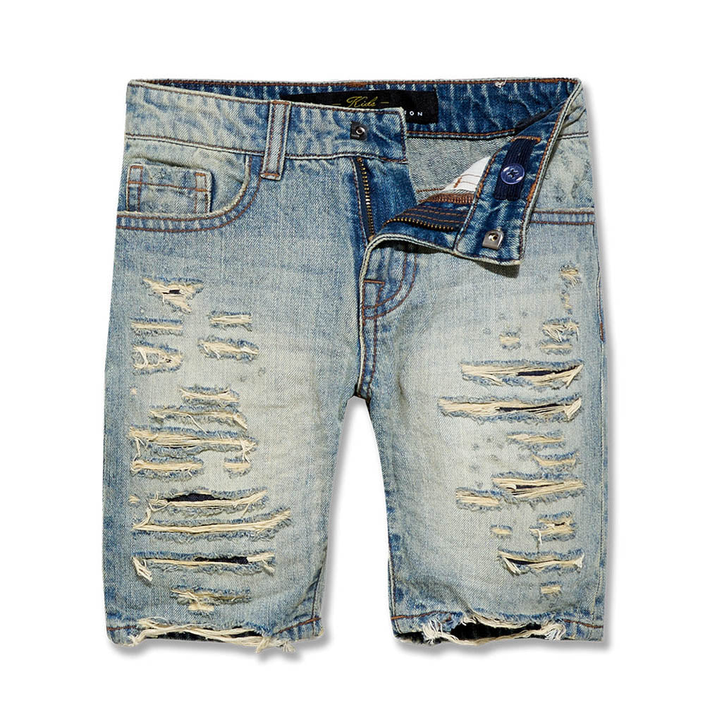 Jordan Craig Boys Ironbound Denim Shorts (Lager)-Boys-Bottoms-Shorts-Jordan Craig Kids-Lager-2T- Nexus Clothing