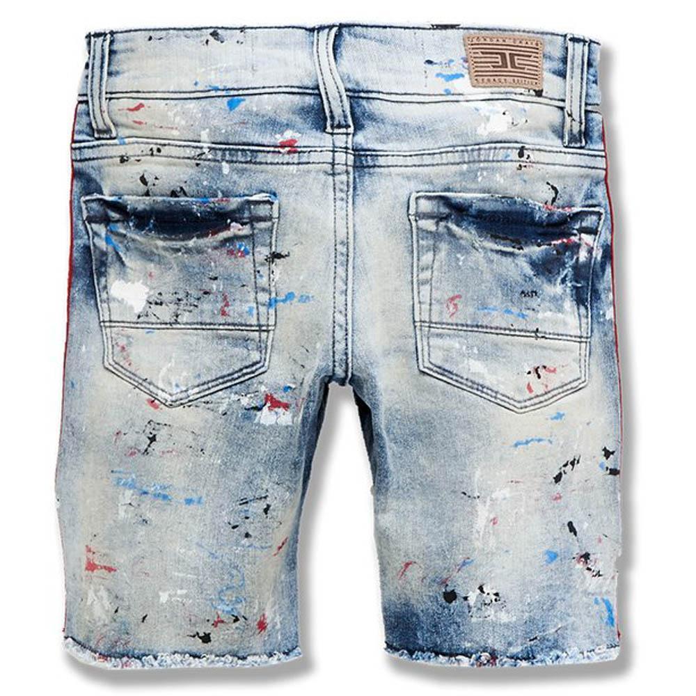 Jordan Craig Kids Sparta Striped Denim Shorts (South Beach)-Nexus Clothing