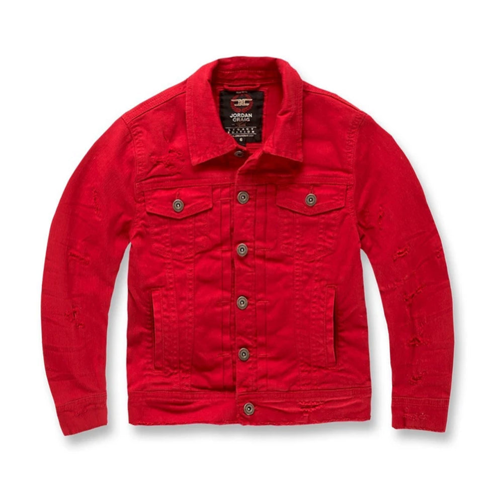 Jordan Craig Kids Tribeca Twill Jacket (Red)-Red-7T-Nexus Clothing