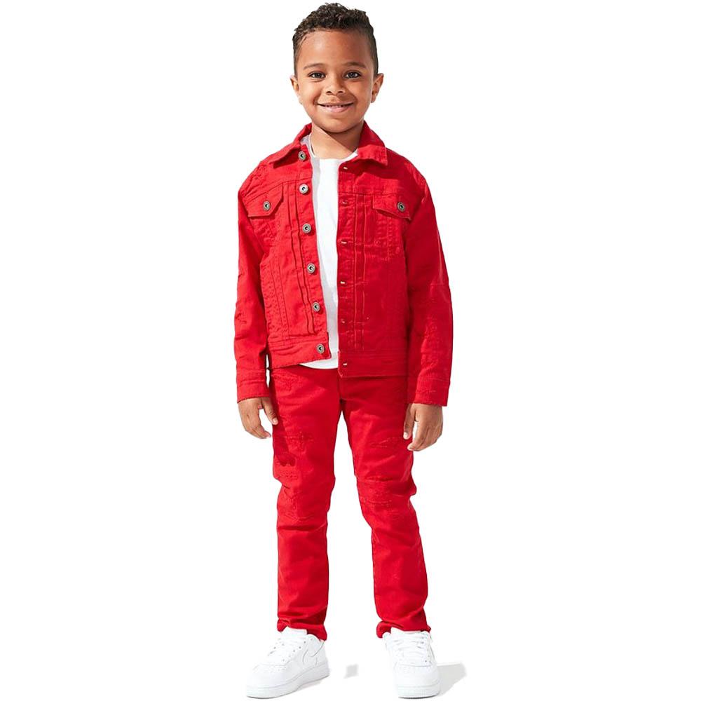 Jordan Craig Kids Tribeca Twill Trucker Jeans Red